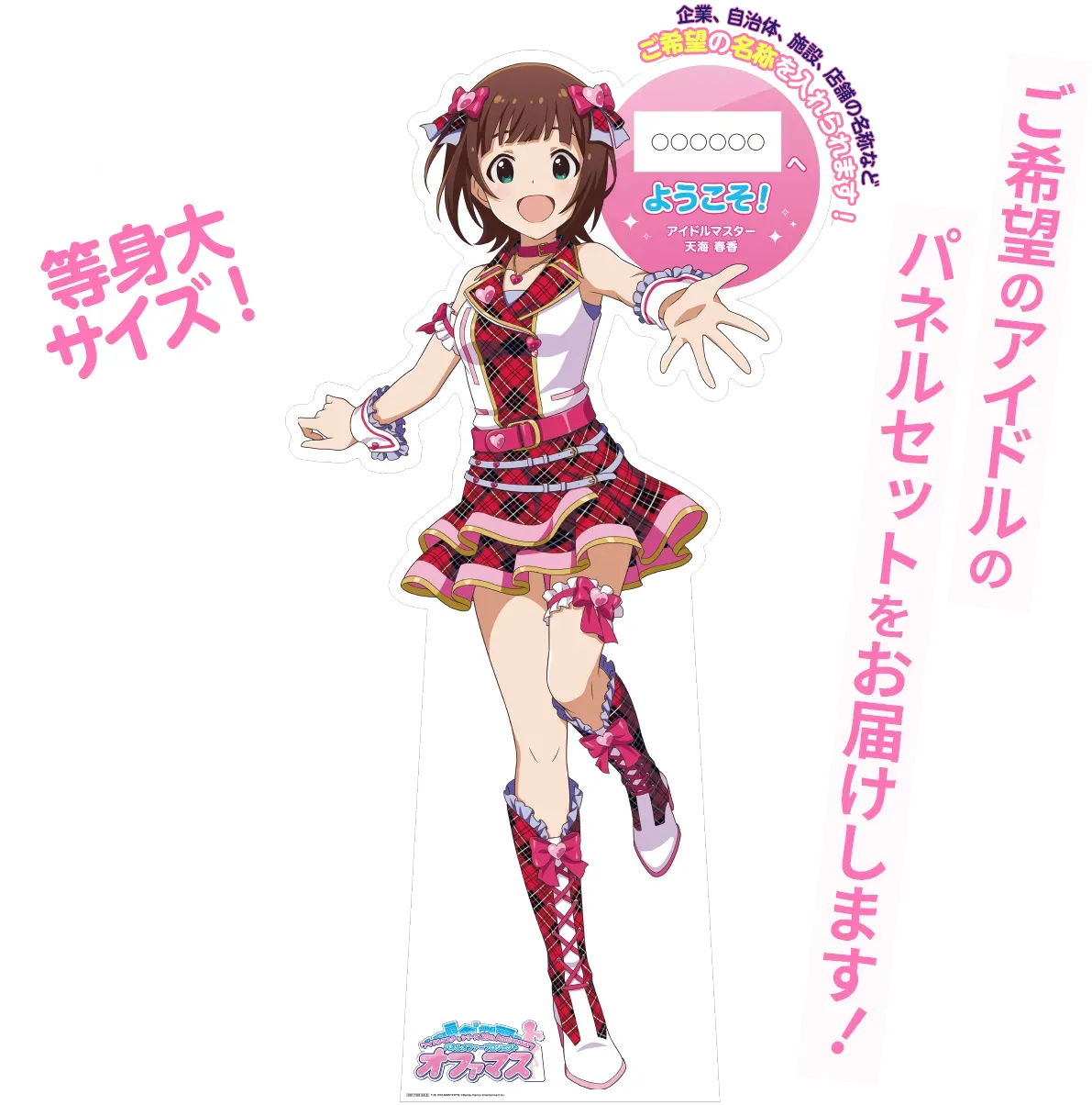 ご希望のアイドルのパネルセットをお届けします！ 等身大サイズ ご希望の名称を入れられます！