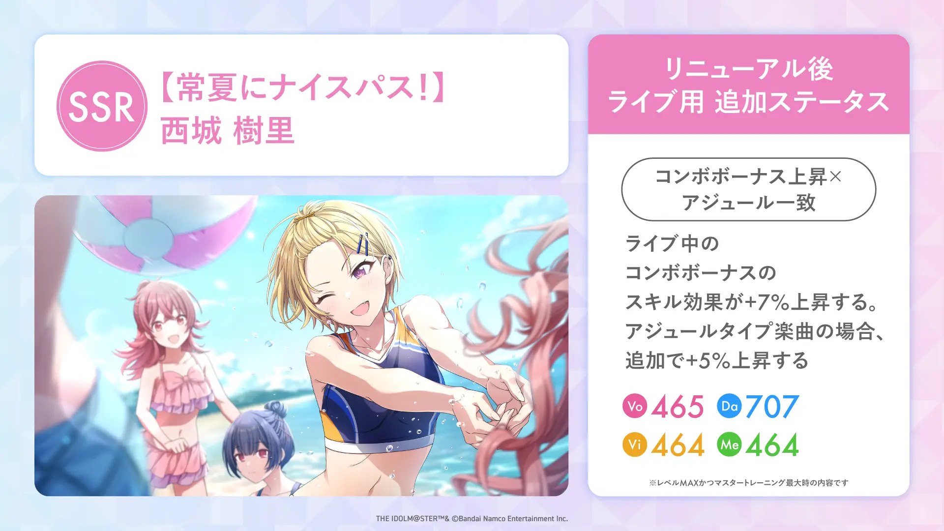 【常夏にナイスパス!】西城 樹里