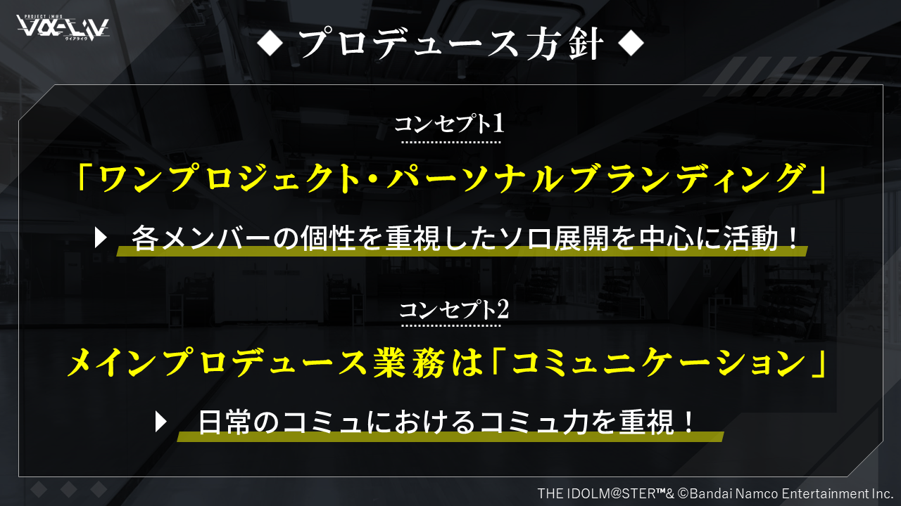 プロデュース方針