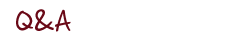Q&A よくあるご質問