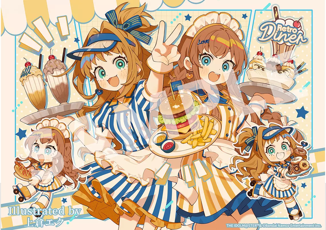 日野茜 ＆ 高坂海美　Illustration:上倉エク